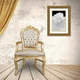 thumbnail image 3 of Schell, Jennie Marie 23x32 Gold Ornate Wood Framed with Double Matting Museum Art Print Titled - Rose Flower Macro Black and White 4, 3 of 4