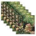 thumbnail image 6 of Satin Polyester Napkins - 20x20 InchSingle-Sided Printed Napkins, 1-Piece/4-Piece/6-Piece Set, DIY Personalized Table Setting，Flower Gate and Seat, 6 of 8