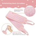 thumbnail image 3 of Homelove Exfoliating Back Scrubber for Shower,Bath Shower Scrubber Set,[4 Pack] with [Hair Scalp Massager Shampoo Brush] [Loofah Sponge] [Bath Glove] Deep Clean/Invigorate Skin/Relax Body,Pink, 3 of 8