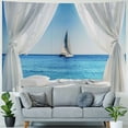 thumbnail image 4 of Orinice Sailboat Tapestry Wall Hanging Unique Style Graphic Tapestries Home Wall Decor Art for Living Room Bedroom Apartment Farmhouse Dorm 60x50inch, 4 of 6