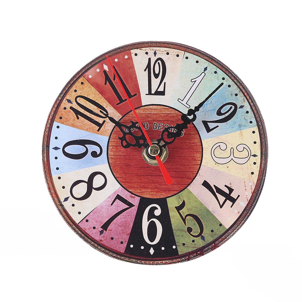 JPGIF Vintage Style Antique Wood Wall Clock for Home Kitchen Office