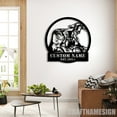 thumbnail image 2 of Craftnamesign Custom Goat Metal Wall Art With LED Light, Personalized Shepherd Name Sign, 2 of 5