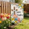 thumbnail image 5 of Happy Easter Garden Flag 12x18 Inch Cross Rbbit Double Sided Burlap Yard Flags Farmhouse Holiday Outdoor Decor (C), 5 of 6