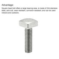 thumbnail image 4 of Square Head Bolt, 10 Pack M4x12mm 304 Stainless Steel Grade C Square Screws, 4 of 5