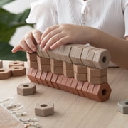 Guidecraft Guidecraft Little Pavers - 60 pc. set: Block Builders Set for Construction and Stacking