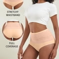 thumbnail image 3 of Xucatan Women's High Waist Seamless Briefs, Tummy Control Breathable Ladies Underwear, Butt Lifting Stretchy Feminine Panties, Mid Rise Comfortable Underwear for Women Gift, 3 of 6