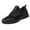 Black, variant on Mens Sneakers Slip On Breathable Non Slip Casual Soft Sole Outdoor Flock Walking Shoes Comfortable Board Shoes Athletic Sneakers Shoes Black