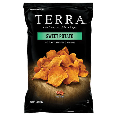 Terra Chips Plain Sweet Potato Chips, 6 oz, (Pack of 12)