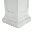 thumbnail image 5 of Christopher Knight Home 19.25" Outdoor Classic Plant Stand with Square Pedestal, Antique White, 5 of 7