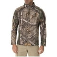 thumbnail image 5 of Realtree & Mossy Oak Men's Fleece Performance Camo 1/4 Zip Jacket, 5 of 7