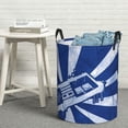thumbnail image 3 of DouZhe Waterproof Collapsible Large Laundry Baskets, Retro Game Controller Prints Circular Hamper with Handles, 3 of 7