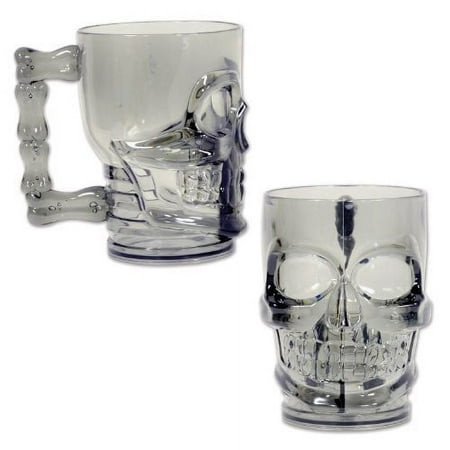 The Beistle Company Plastic Skull Coffee Mug