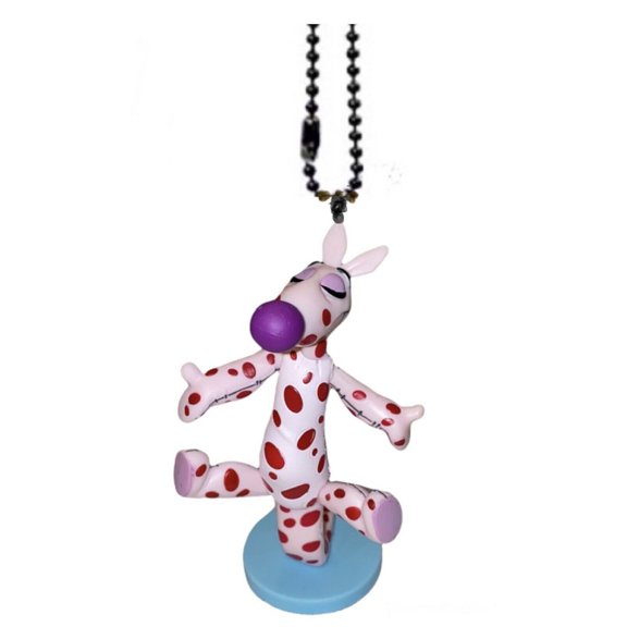 Tigger Polka Dots PVC Keychain Dangler Ornament Figure Figurine POOH Charm 3”