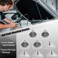 thumbnail image 2 of Unique Bargains 8 Pcs 10mm Car Ball Studs Mounting Brackets for Gas Strut Shock Spring Prop Lift Support Silver Tone, 2 of 6