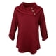 thumbnail image 1 of Mujer Tallas grandes Sudadera con capucha de manga larga Sudadera de gran tamaño Casual Baggy 2XL Vino Zulema sudaderas con capucha para el jersey de las mujeres, 1 of 8