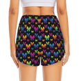thumbnail image 4 of Goofa Rainbow Butterfly Printed Women 2 in 1 Running Shorts,Quick Dry Athletic Workout Shorts,High Waisted Athletic Shorts with Liner Pockets-X-Large, 4 of 9