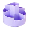 thumbnail image 2 of 360 Degree Rotating Desktop Pen Holder, Stepped Multi Compartment Stationery Storage Bin, Plastic Tableware Organizer for Office Desk, AKLJWH, 2 of 6
