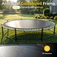 thumbnail image 4 of Mersco 14ft Trampoline for Kids and Adults, Pumpkin Outdoor Trampoline with Basketball Hoop,Enclosure Net and Storage Bag, Jumping Trampoline SPACE for Boys and Girls Birthday Gift,Blue, 4 of 11