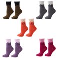thumbnail image 1 of Calcetines de lana calcetines cálidos retro calcetines cómodos gruesos, 1 of 5