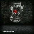 thumbnail image 3 of Glowneon Fly Cat Heart Neon Sign, Fly Cat Led Light, Cat Heart Neon Light, Cat Night Light, 3 of 4