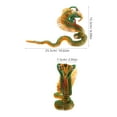 thumbnail image 2 of OULII Snake Year Decoration Aluminum Wire Cobra Model Ornament For Homeowners Indoor Display 1Set, 2 of 6