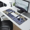 thumbnail image 2 of Golden and Purple Starry Sky Waves&nbsp;pad Mousewaterproofno Slip&nbsp;for Office Home Work Gaminggaming Mouse PadRubber Base Mousepad with Stitched Edges 31.5x11.8inches, 2 of 7