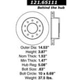 thumbnail image 3 of Centric Parts 121.65111 C-Tek Standard Brake Rotor Fits select: 2011-2016 FORD F450, 3 of 4