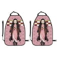 thumbnail image 2 of Kamado Nezuko Car Seat Back Protector 2 Pcs Anti-Kick Storage Mat For Car Seats Auto Seat Back Covers, 2 of 9