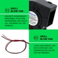 2.4A Furnace DC Cooling Fan 12V High Rotation Air Cooler Accessory