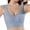 Blue, variant on Elara Women’s Seamless Wireless Push Up Bra Soft Support Lifting Anti-Sagging Lightly Lined Black XL
