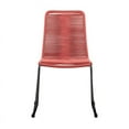 thumbnail image 2 of Shasta Outdoor Metal and Brick Red Rope Stackable Dining Chair - Set of 2, 2 of 9