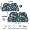 thumbnail image 3 of Kdxio Vintage Floral Print Windshield Sun Shade,UV Rays and Sun Heat Protection,Sunshade for Car Windshield,Car Shade Front Windshield - Medium, 3 of 6