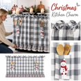 thumbnail image 5 of Oven Skirt Curtain with Tie Top, Farmhouse Decorative Stove Door Panel Curtain, Rustic Kitchen Decor for Country Home Kitchen Decoration, 5 of 6