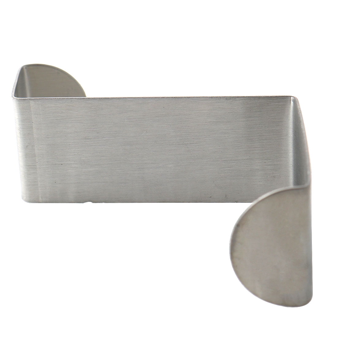 Unique Bargains Metal Z Shaped Over Door Hooks Clothes Towel Hanger Holder 2 Pcs