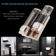 thumbnail image 2 of Amdohai Manual Dispenser Wall Mount Double Liquid Shampoo Shower, 2 of 7