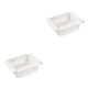 thumbnail image 3 of Bearachild Refrigerador Organizador de plástico Retráctil Multifuncional Escalonado Cajón Cesta Fresca Divisor Bandeja Caja de almacenamiento Blanco 2Conjunto, 3 of 6