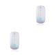 thumbnail image 1 of Tholdsy Ratón recargable para ordenador portátil, compatible con Bluetooth, V5.0, receptor inalámbrico, luz azul, repuesto, modos dobles plateados Plata Modos dobles 2piezas, 1 of 6