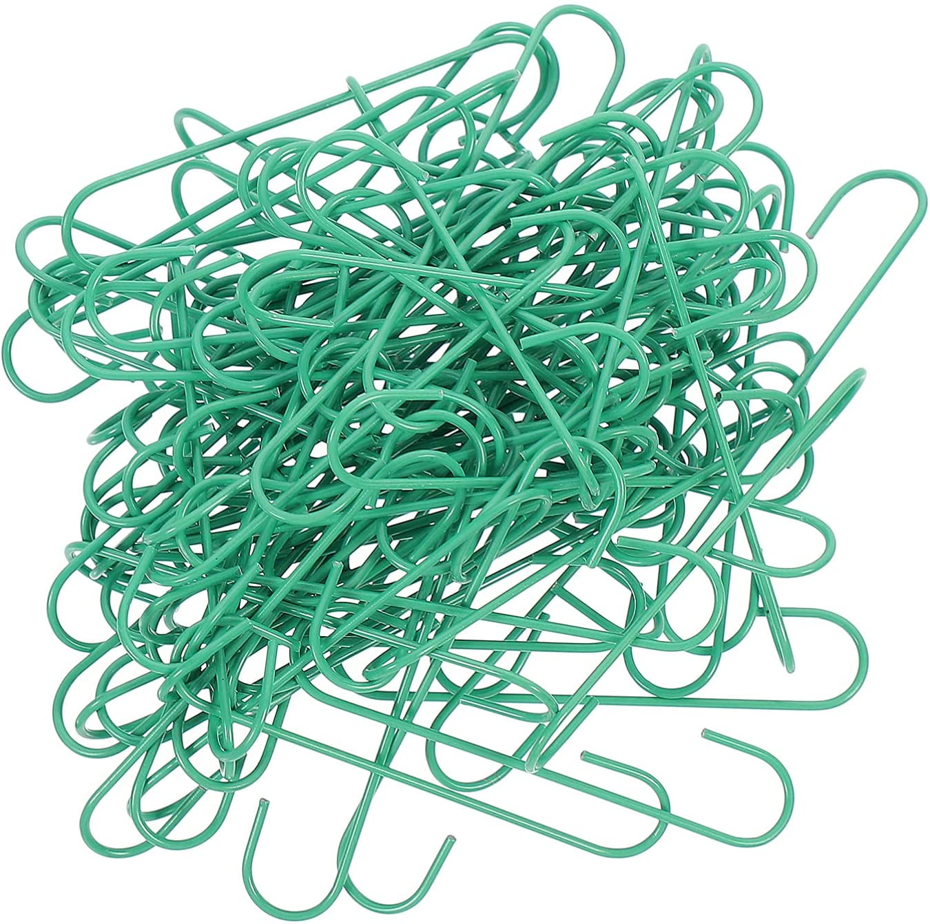 100 Green Coated Wire Ornament Hanger Hooks 1 3/8 by Kurt Adler