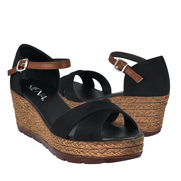 CUÑAS DAMA SIENA 21074 SUEDE NEGRO