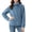 Sky Blue, variant on CBASIHI Womens Thickened Fleece Sherpa Jackets- Loose Fit Fall Stand Collar Long Sleeve Casual Double Sided Zip Up Coat Sky Blue Size M-5XL