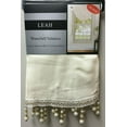 thumbnail image 3 of Luxury Home Textile Leah Textured Off White Rod Pocket Light Filtering Curtains, 54” x 84”, 3 of 5
