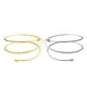 thumbnail image 1 of 2 uds., Brazalete de de bobina de metal simple, brazalete abierto, brazalete, joyería, 1 of 9