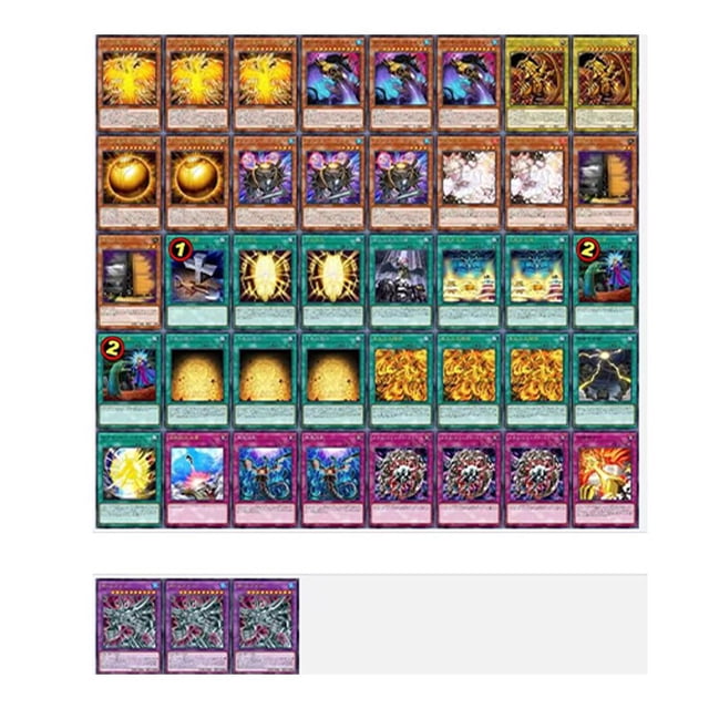 Cartas de Yugioh, cartas de The Winged Dragon of Ra, baraja de batalla comercial, juego de cartas DIY, 43 piezas Fivean unisex