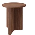 thumbnail image 5 of Henn&Hart 20" Wide Round Side Table in Satin Walnut, for Home, Living Room, Bedroom, Entertainment or Office, 5 of 7