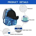 thumbnail image 4 of High Capacity Hawaii Tropical Wind Palm Leaves Student Backpack: Durable Lightweight Laptop Daypack with Padded Sleeve, Perfect for Campus Commute, A Great Gift for High School & College Students, 4 of 6