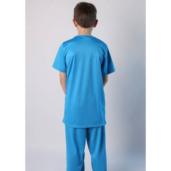 Storybook Wishes Kids Scrubs Dress Up Set Doctor Nurse Veterinarian Dentist Costume Uniform - Blue - Size 6-8