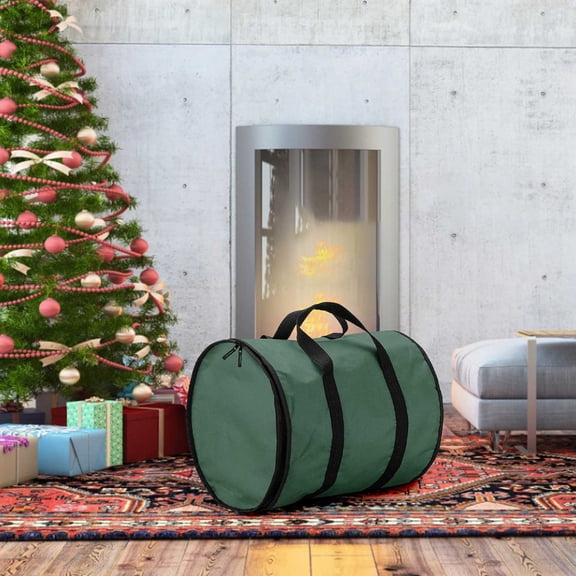 Tarmeek Christmas Storage Bag, Christmas Ornaments Storage Box, Storage Containers for Christmas Tree, Gift Wrapping Ribbons Bows Wrapping, Christmas Storage Box