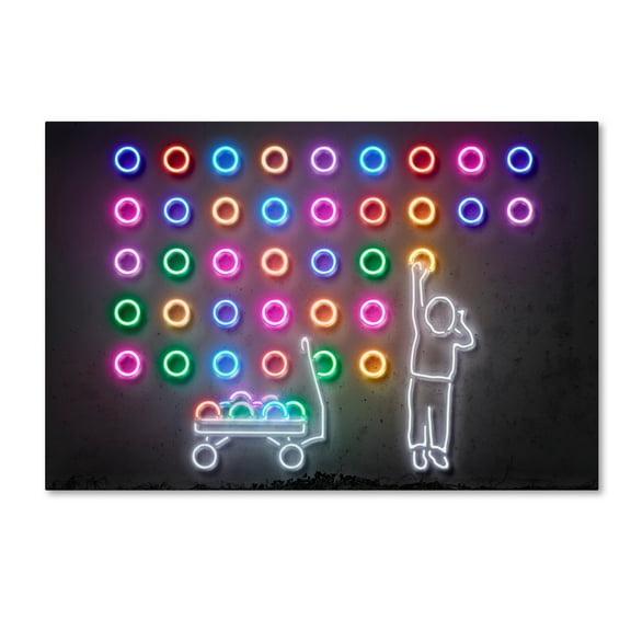 Trademark Fine Art 'Dots' Canvas Art by Octavian Mielu