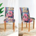 thumbnail image 3 of Yayeee 2 Pack Dining Chair Covers Stretch Parson Chairs Slipcovers Seat Protector, Art Cat, 3 of 6