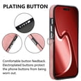 thumbnail image 2 of Compatible with iPhone 13 Pro Max Card Slot Back Case, 360 Degree Rotatable Ring Stand Plating Button PU Leather Support Magnetic Car Mount Phone Case Cover for iPhone 13 Pro Max, Pink, 2 of 13
